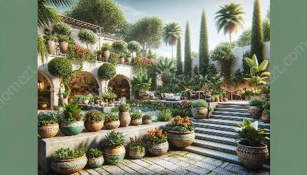 créer des jardins en conteneurs à thème