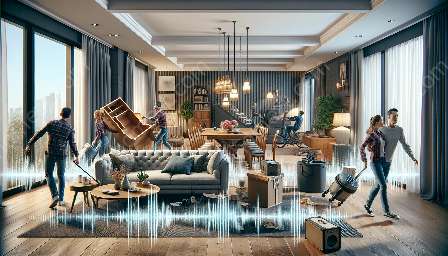 effet du mouvement des meubles sur les niveaux de bruit de la maison