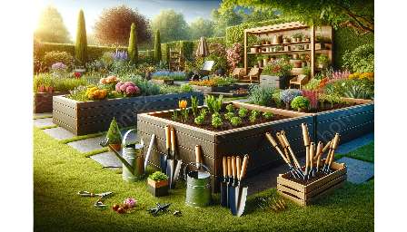 viktiga verktyg för trädgårdsarbete i högbädd
