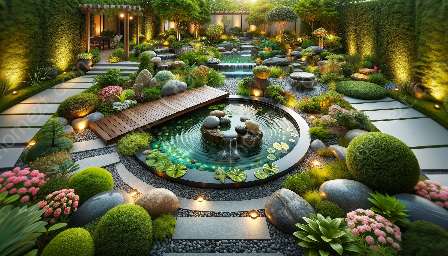 feng shui principer för vattendrag och dammar i trädgården