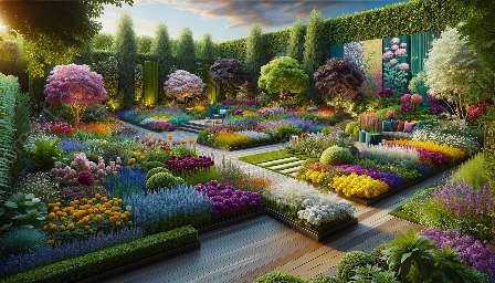 schémas et combinaisons de couleurs de jardin