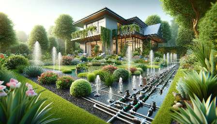 庭の灌漑システム