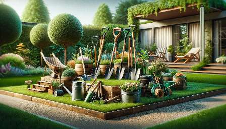 ferramentas e equipamentos de jardinagem