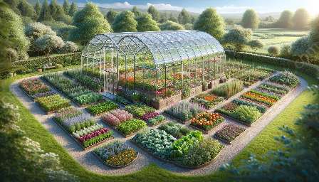 berkebun rumah hijau untuk tumbuhan tertentu (cth, sayur-sayuran, herba, bunga)