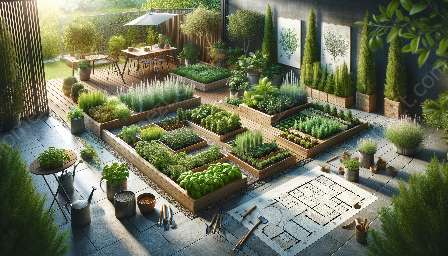 planification d'un jardin d'herbes aromatiques