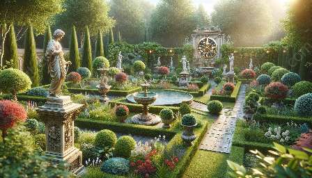 historische Gartendekorationen