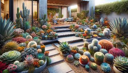 inomhus och utomhus suckulenter och kaktus trädgårdsarbete