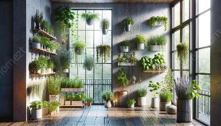 jardins de ervas internos