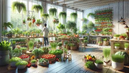 grădini de legume interioare