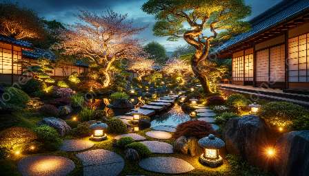 iluminatul japoneză de grădină și impactul acestuia asupra designului