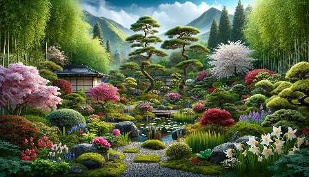 plante de grădină japoneze și simbolismul lor