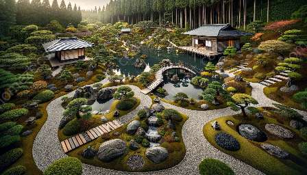 gaya taman Jepun: karesansui, tsukiyama, dan chaniwa