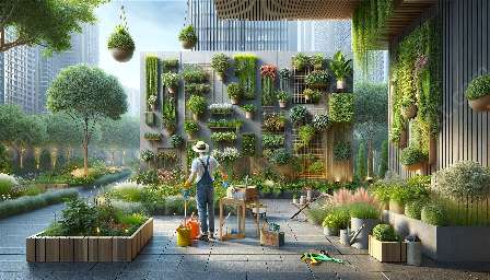 Wartung und Pflege von vertikalen Gärten