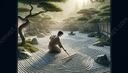 Pflege von Zen-Gärten