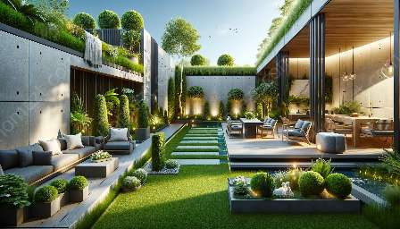 conception de jardin moderne