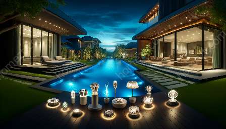 luminárias para piscina