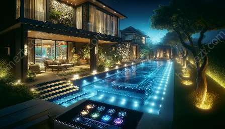 automatizarea iluminatului piscinei