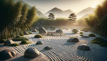 Prinzipien von Zen-Gärten