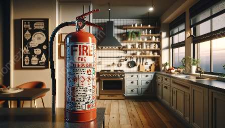 korrekt brug af ildslukkere i køkkenet