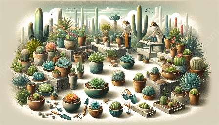 penanaman semula dan pemindahan succulents dan kaktus