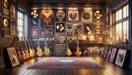 samling af rock and roll memorabilia