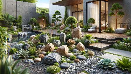 ideias para jardins de pedras