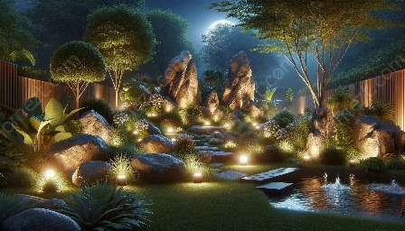 rock garden lighting