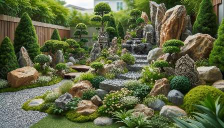 esculturas de jardim de pedras