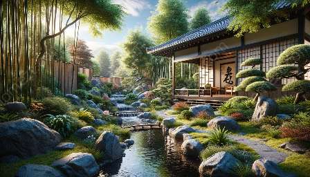 일본 정원의 평온함과 평온함