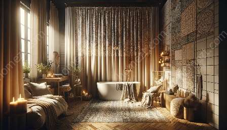 tendências e designs de cortinas de chuveiro