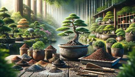 campuran tanah dan pot untuk bonsai