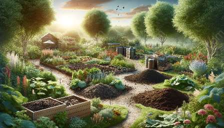 Bodenaufbau und Kompostierung