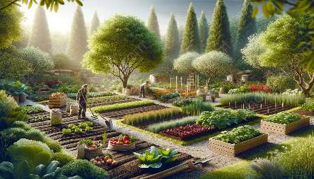 penyediaan tanah dan pembajaan untuk tumbuhan yang boleh dimakan