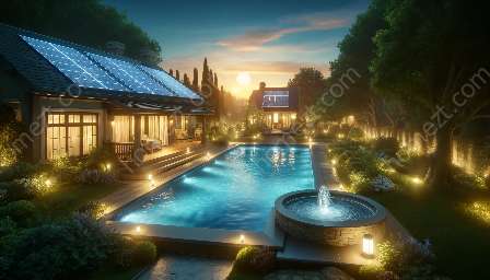 solar-powered pool lighting