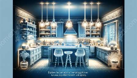 iluminação de tarefa na cozinha