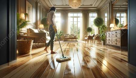 堅木張りの床を掃除するためのテクニック
