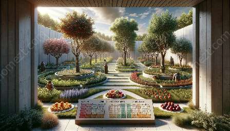 scheman för beskärning av träd och fruktträdgårdar