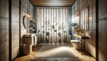 atualizando um banheiro com uma nova cortina de chuveiro