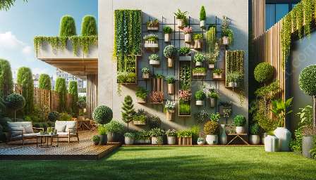 Vertikale Gartenarbeit
