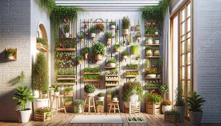 vertikala trädgårdstekniker för små utrymmen