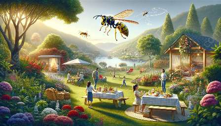 prevenção de picada de vespa