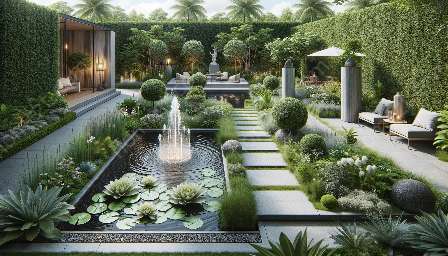 jeux d'eau dans la conception de jardins