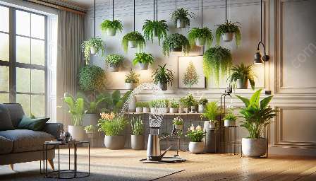 watering houseplants