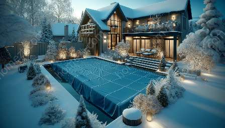 couvertures de piscine d'hiver