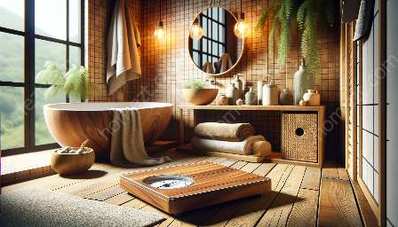 balanças de banheiro de madeira