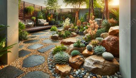 jardines de rocas xeriscape